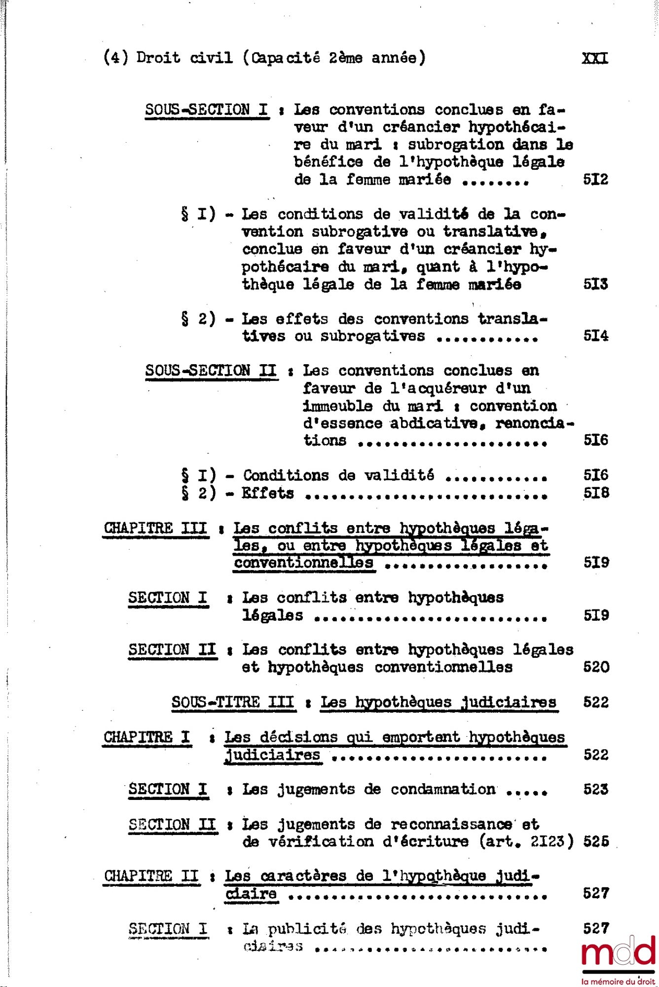 DESBOIS (Henri) – COURS DE DROIT CIVIL, Capacité 2e année, 1953-1954