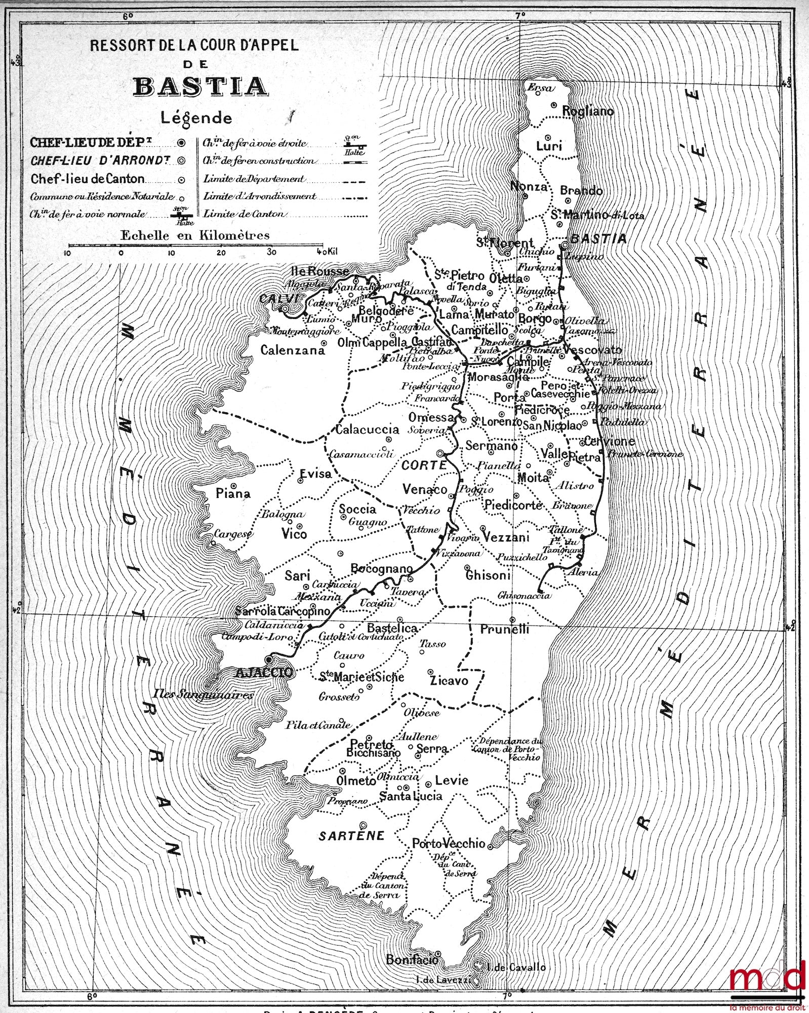 Anonyme – ATLAS JUDICIAIRE ET NOTARIAL PAR RESSORT DE COUR D’APPEL, complément au Recueil général des Lois et Décrets (…), on y joint une nouvelle carte judiciaire par dans Le Monde du 25 décembre 1958