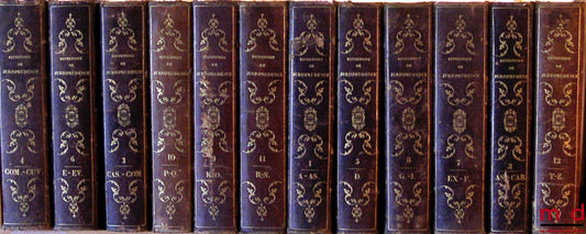 [Journal du Palais - Ledru-Rollin] – RÉPERTOIRE GÉNÉRAL CONTENANT LA JURISPRUDENCE DE 1791 À 1850, L’HISTOIRE DU DROIT, LA LÉGISLATION ET LA DOCTRINE DES AUTEURS