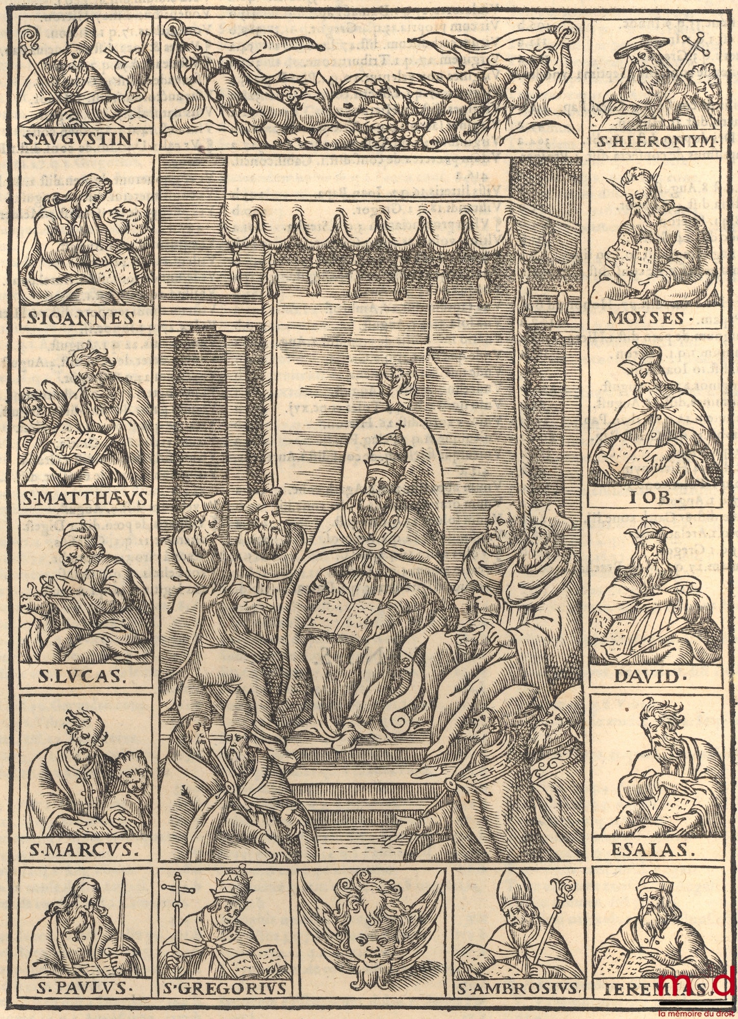 LANCELOTTI (Paulo) – CORPUS JURIS CANONICI EMENDATUM ET NOTIS ILLUSTRATUM GREGORII XIII (…) JUSSU EDITUM. Nunc indicibus novis, et appendice Pauli Lancelotti, Perusini adauctum : cuius partes indicat aversa pagina