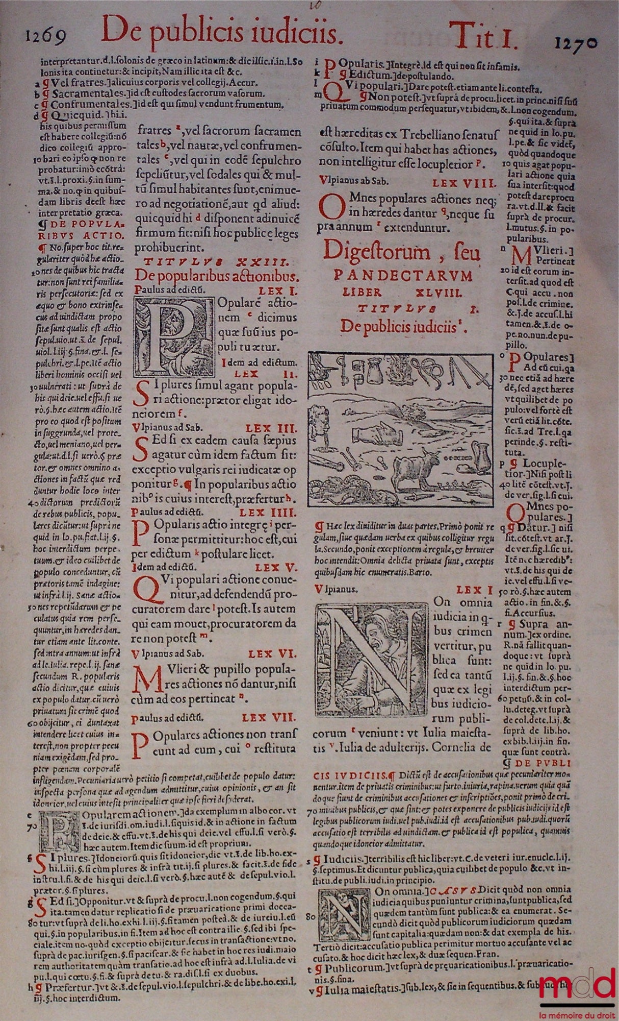 [Corpus juris civilis], ACCURSIUS, REBUFFUS (Pierre) – ENSEMBLE DE 4 TOMES DU CORPUS JURIS CIVILIS DE JUSTINIEN ISSUS DE 2 ÉDITIONS DIFFÉRENTES : TOME I : DIGESTUM VETUS. D. JUSTINIANI (…) JURIS ENUCLEATI, EX OMNI VETERE IURE COLLECTI, DIGESTORUM, SIVE PA