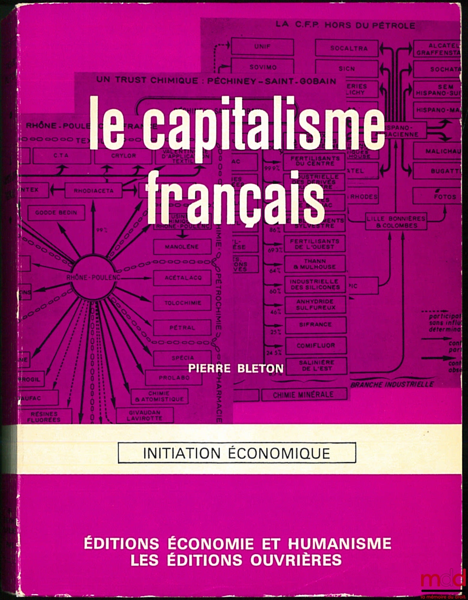 BLETON (Pierre) – LE CAPITALISME FRANÇAIS, Initiation économique, 2e éd.