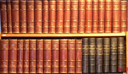 BAUDRY-LACANTINERIE (Gabriel) et BONNECASE (Julien) – TRAITÉ THÉORIQUE ET PRATIQUE DE DROIT CIVIL, 3e et dernière édition et SUPPLÉMENT AU TRAITÉ DE BAUDRY LACANTINERIE