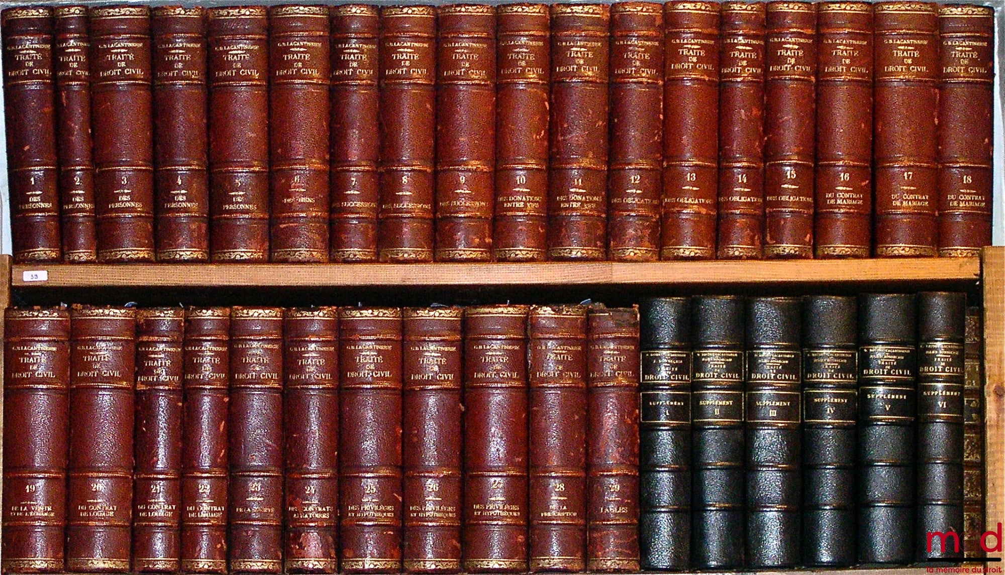 BAUDRY-LACANTINERIE (Gabriel) et BONNECASE (Julien) – TRAITÉ THÉORIQUE ET PRATIQUE DE DROIT CIVIL, 3e et dernière édition et SUPPLÉMENT AU TRAITÉ DE BAUDRY LACANTINERIE