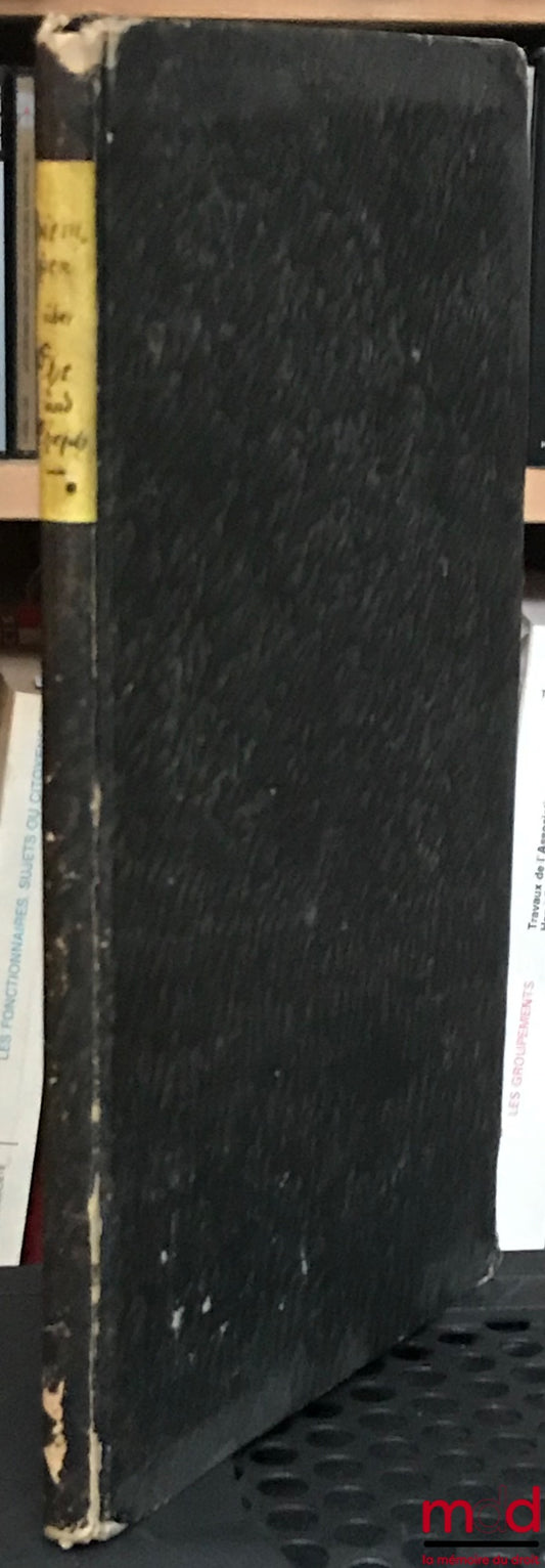 ZIEMSSEN (W.) – UEBER EHE UND EHESCHEIDUNG NACH SCHWEDISCHEM RECHT