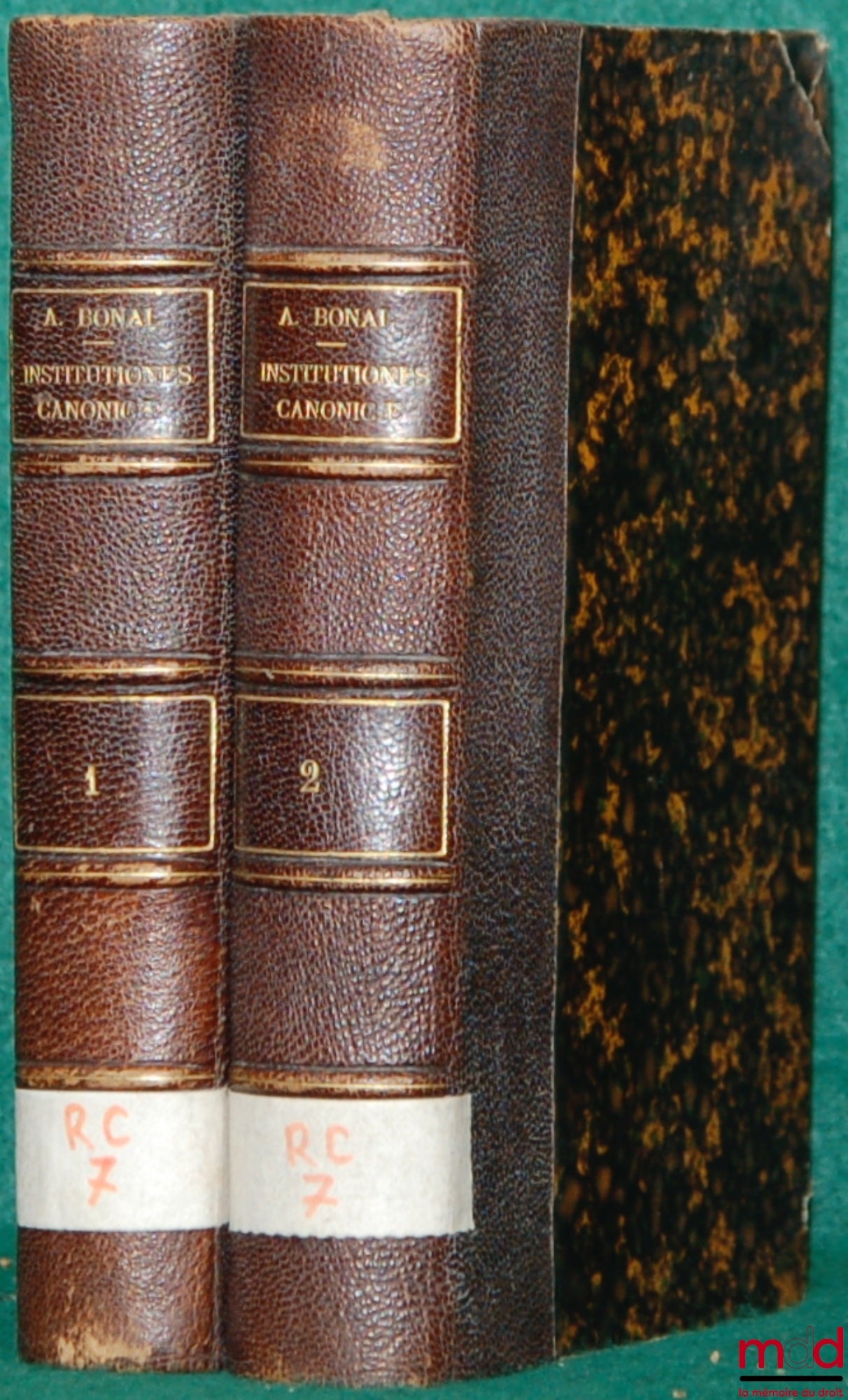 BONAL (A.) – INSTITUTIONES CANONICÆ AD USUM SEMINARIORUM, 2ème éd. juxta novissima S. sedis decreta