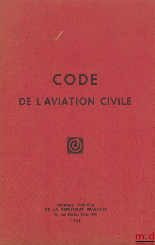 [Code] – CODE DE L’AVIATION CIVILE