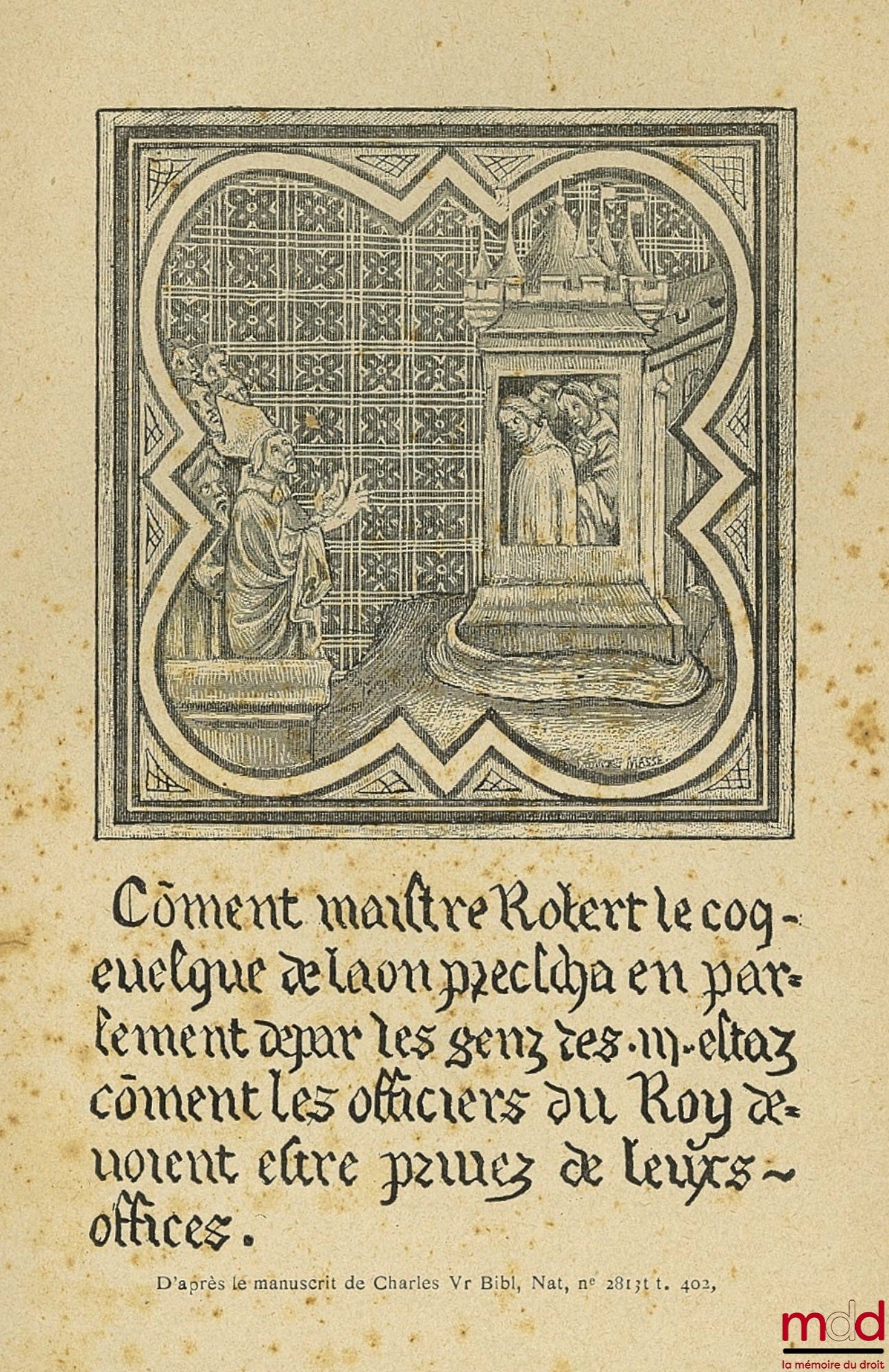 TESSIER (Jules) – ÉTIENNE MARCEL, 5th ed., illustrations by F. Massé after manuscripts in the National Library, Picard collection, National Education Library