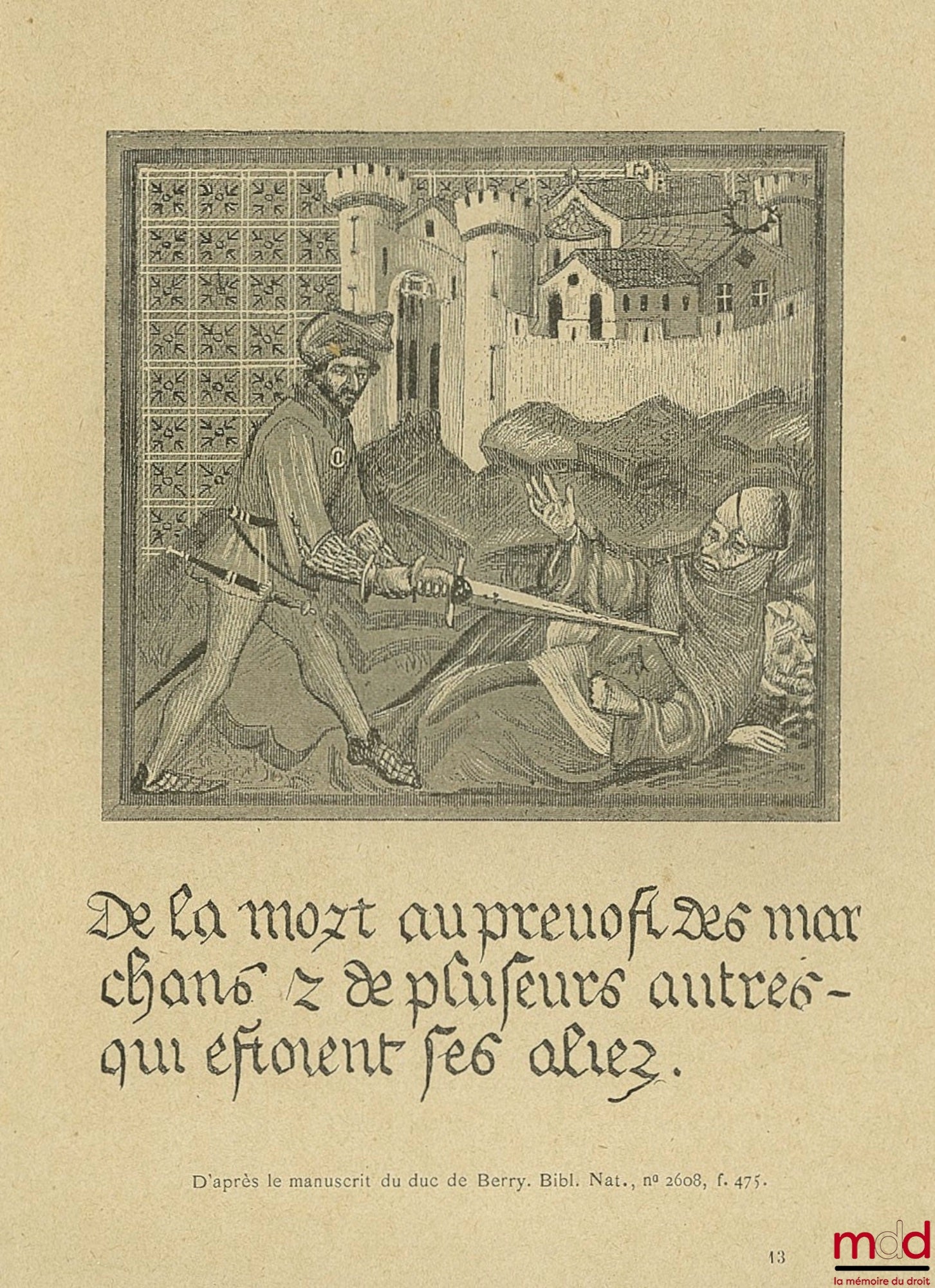 TESSIER (Jules) – ÉTIENNE MARCEL, 5th ed., illustrations by F. Massé after manuscripts in the National Library, Picard collection, National Education Library