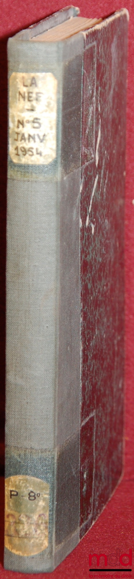 [Collectif] – PROBLÈMES DU CATHOLICISME FRANÇAIS, LA NEF, Nouvelle série, Cahier n° 5, 11ème année, jan. 1954