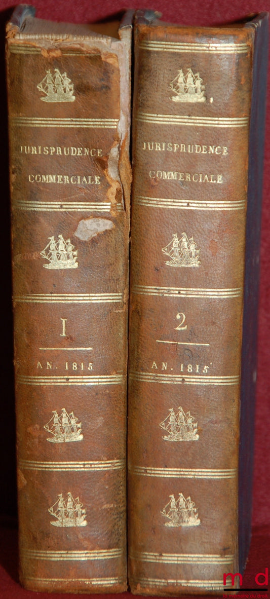 DUFEY de l’Yonne, (Pierre-Joseph-Spiridion) – JURISPRUDENCE COMMERCIALE OU RECUEIL DES JUGEMENTS ET ARRÊTS RENDUS EN MATIÈRE DE COMMERCE DE TERRE ET DE MER, par les Tribunaux de Commerce, les Cours royales, la Cour de Cassation et le Conseil des Prises ;