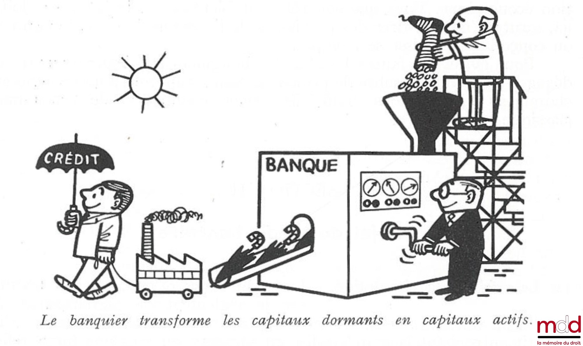 PETIT-DUTAILLIS (Georges) – LE RISQUE DU CRÉDIT BANCAIRE, Conditions et modalité d’octroi du Crédit à court et moyen terme, Préface de Joseph Hamel, 4ème éd. avec la collaboration de Paul Roghi, t. I mis à jour 1971, Illustrations de Lucien Logé