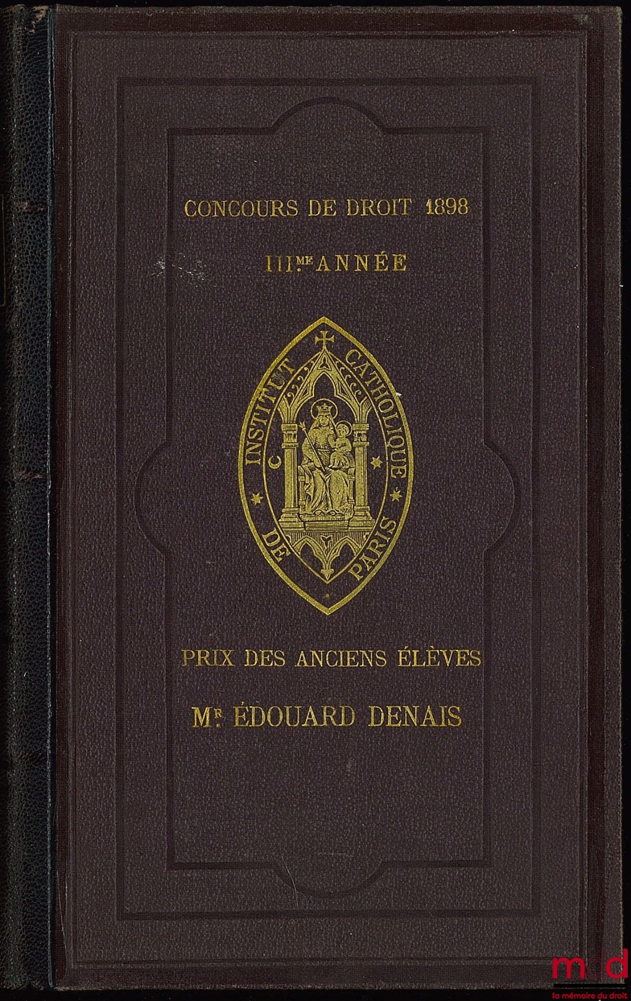 HAURIOU (Maurice) – PRÉCIS DE DROIT ADMINISTRATIF ET DE DROIT PUBLIC GÉNÉRAL à l’usage des étudiants en licence et en doctorat ès-sciences politiques, 3e éd.