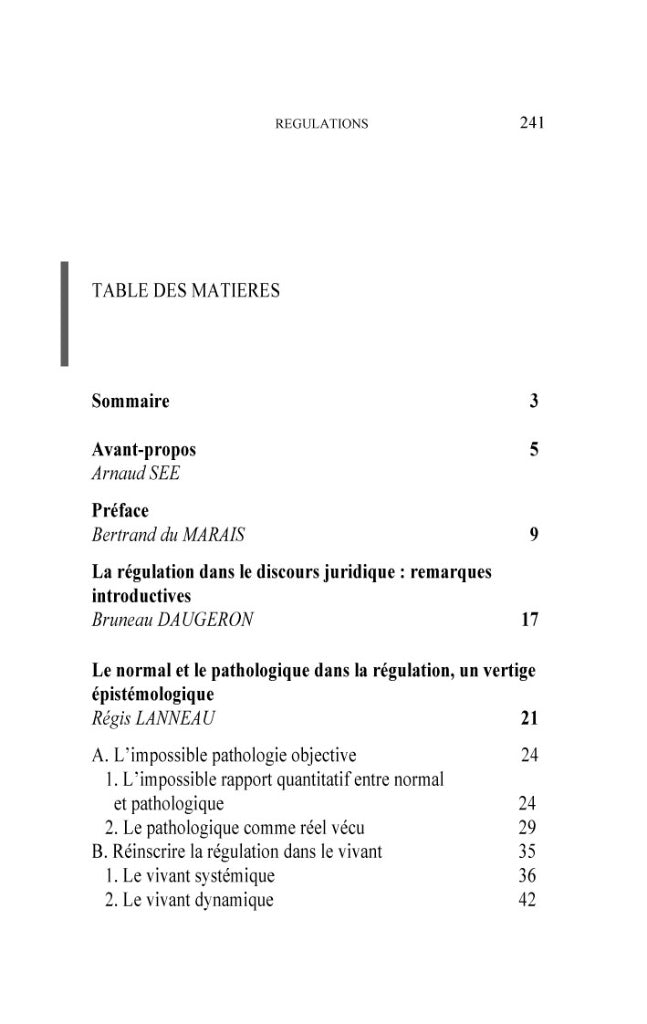 RÉGULATIONS Sous la direction de Arnaud SÉE  Préface de Bertrand DU MARAIS  Actes du colloque organisé par le Centre de Recherche sur le Droit Public de l’Université Paris Ouest Nanterre La Défense le mercredi 17 octobre 2012