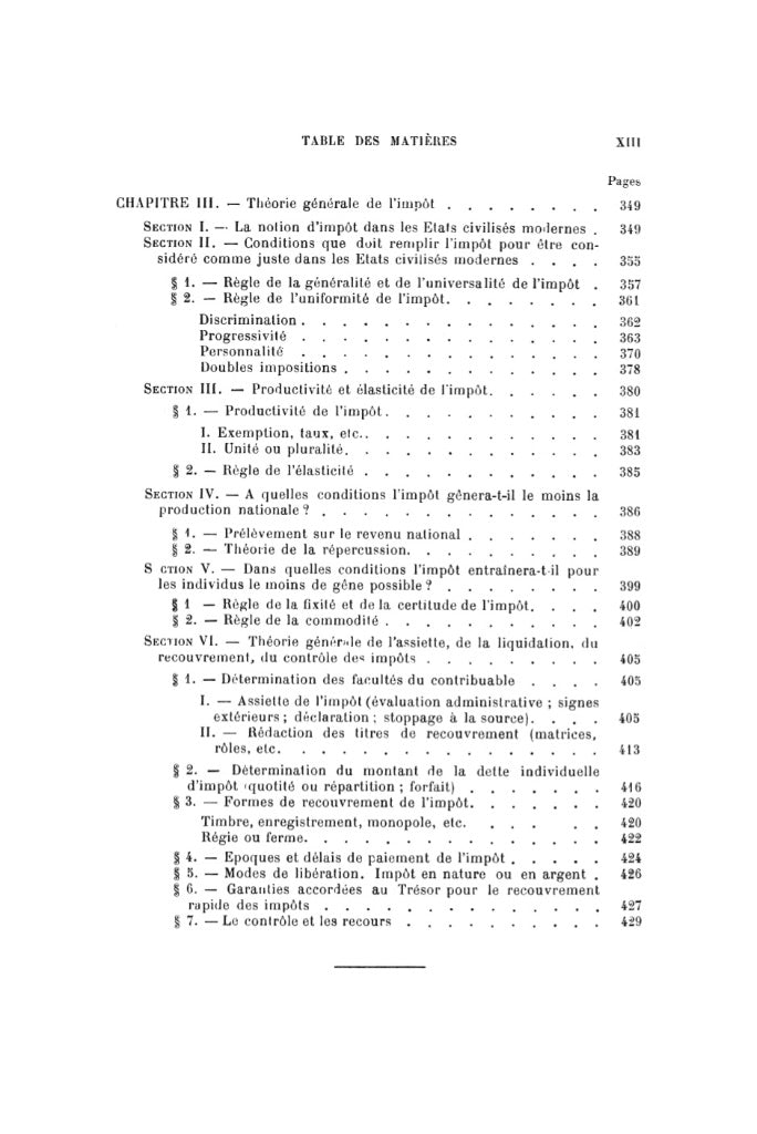 JÈZE (Gaston) – COURS ÉLÉMENTAIRE DE SCIENCE DES FINANCES  et de législation financière française   Réimpression de l’éd. de 1931 chez Marcel Giard  Présentation de Gilbert ORSONI, Coll. de la Faculté Jean Monnet