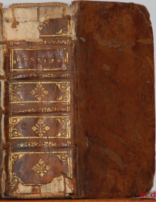 [THEOPHILUS (Theophilo)] – INSTITUTIONUM JURIS CIVILIS LIBROS QUATUOR. Olim à Theophilo Antecessore in Græcum è Latino uberius dissusiùsque translati, & nunc nuper è Græco in Latinum per D. Iac. Curtium Brugenfem Jurisconsultum conuersi. In quibus multa,