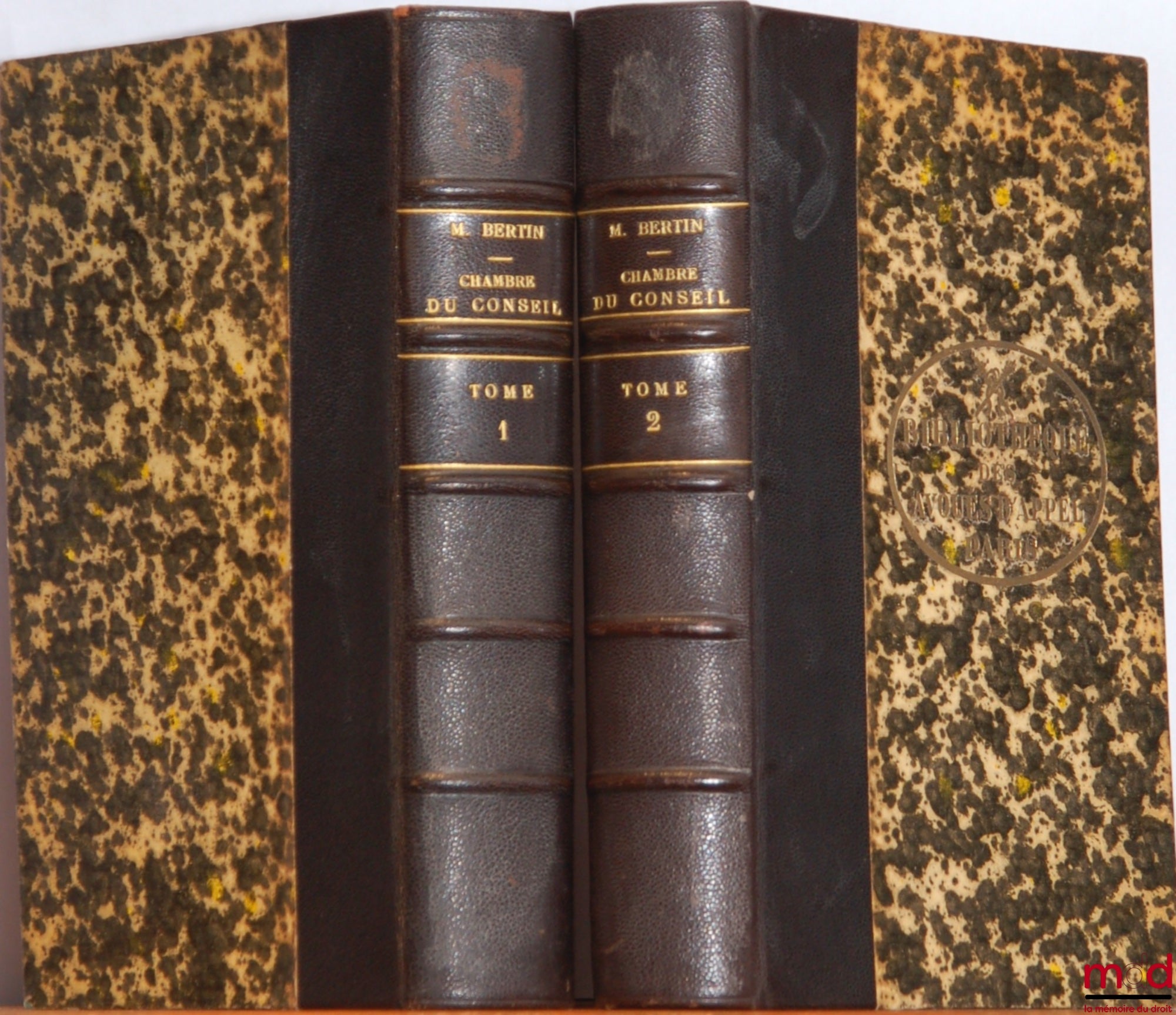 BERTIN (Jean-Louis-Henri) – CHAMBRE DU CONSEIL, 3ème éd. Refondue et mise au courant de la Législation et de la Jurisprudence par Alphonse BLOCH et Georges BREUILLAC