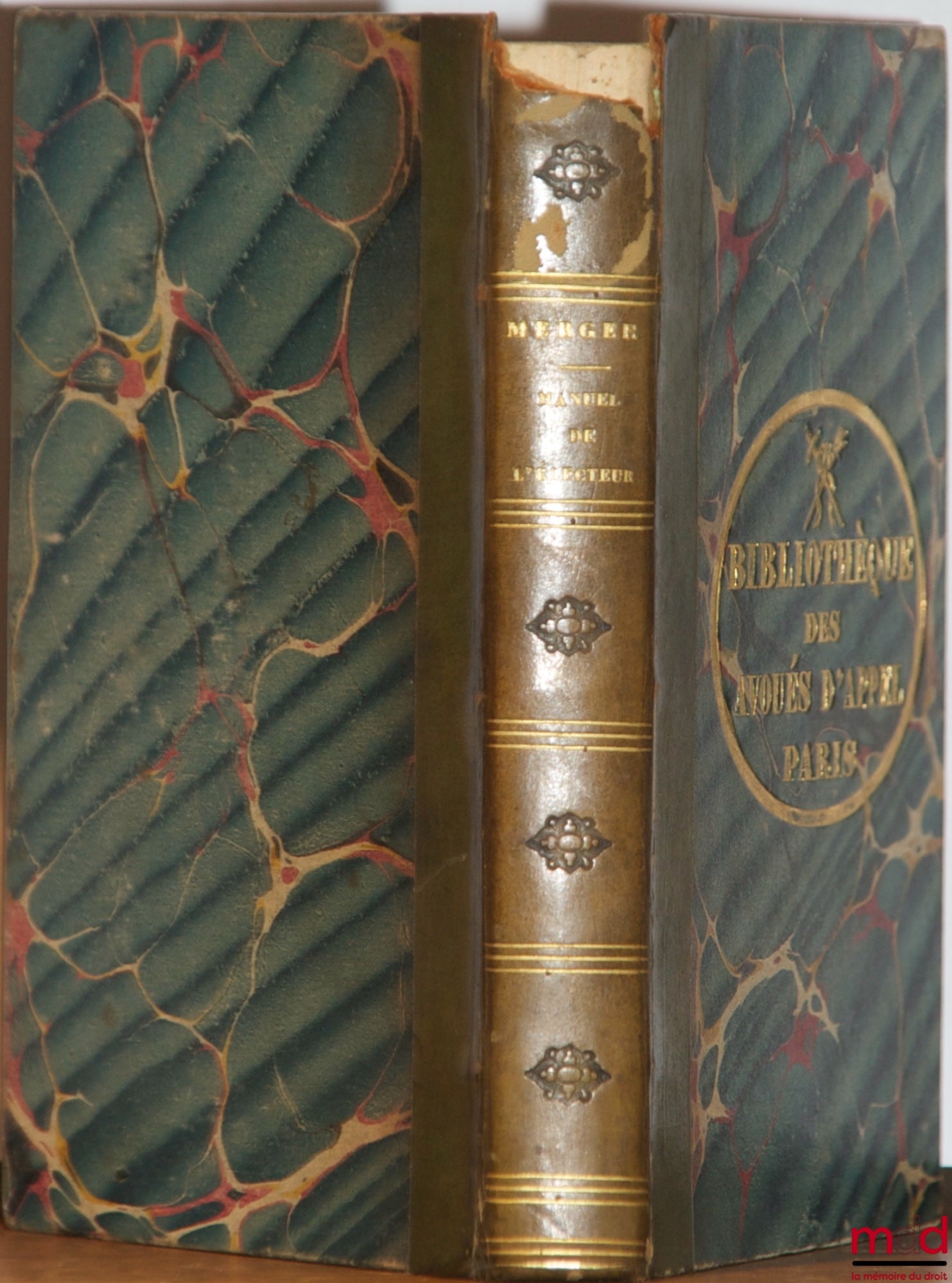 MERGER (C. B.) – MANUEL DE L’ÉLECTEUR Contenant 1° L’histoire du système électoral en France, l’analyse de toutes les lois rendues depuis 1789 jusqu’en 1831 sur cette partie de notre droit public, leur esprit, leur tendance et leurs résultats politiques ;
