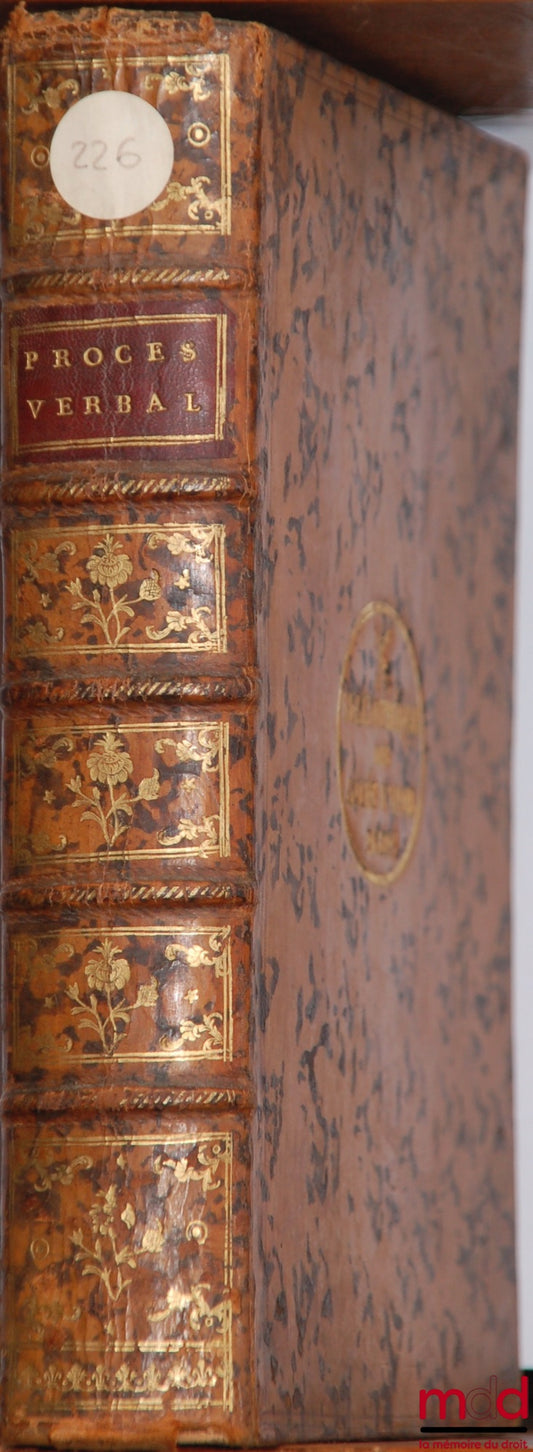 [Ordonnances] – PROCÈS-VERBAL DES CONFÉRENCES TENUES PAR ORDRE DU ROI Pour l’examen des Articles de l’ORDONNANCE CIVILE Du mois d’Avril 1667 et de l’ORDONNANCE CRIMINELLE, du mois d’Avril 1670, nouvelle éd. revue & corrigée sur l’Original, & augmentée d’u