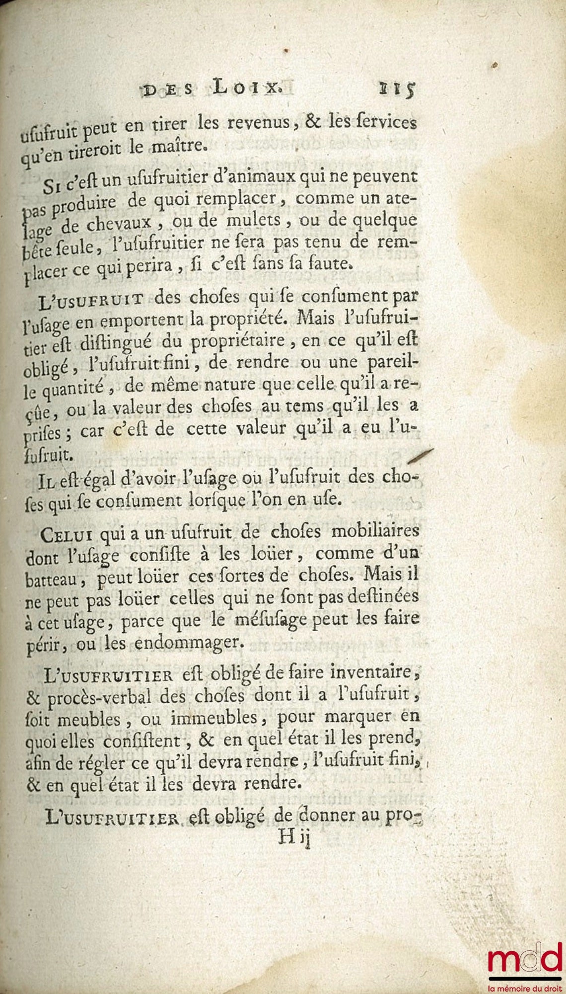 [D’AMOURS (Louis)] – EXPOSITION ABRÉGÉE DES LOIX. AVEC DES OBSERVATIONS SUR LES USAGES DES PROVINCES DE BRESSE & AUTRES RÉGIES PAR LE DROIT ÉCRIT