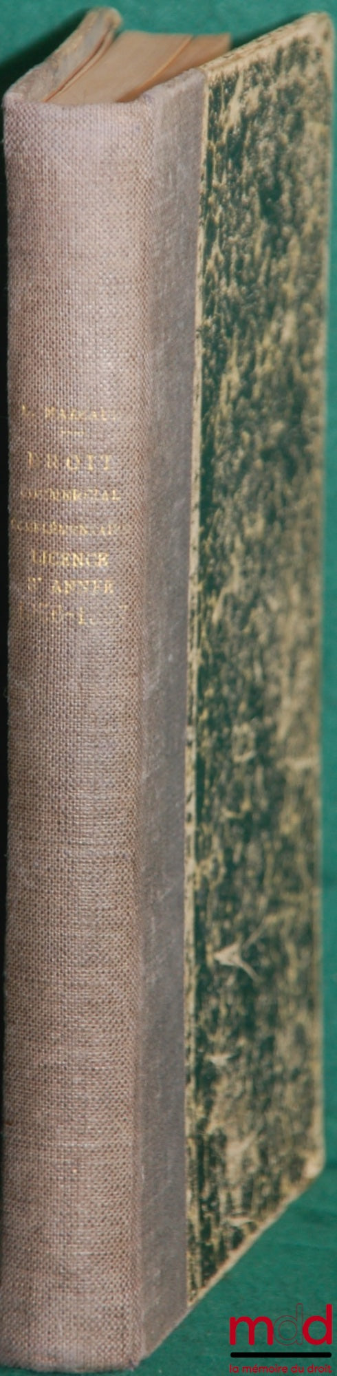MAZEAUD (Léon) – SUPPLEMENTARY COMMERCIAL LAW COURSE, 3rd year Bachelor's degree, 1956-1957