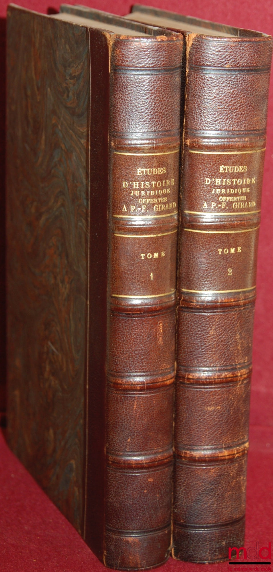 [Mélanges Girard] – ÉTUDES D’HISTOIRE JURIDIQUE OFFERTES À PAUL FRÉDÉRIC GIRARD PAR SES ÉLÈVES