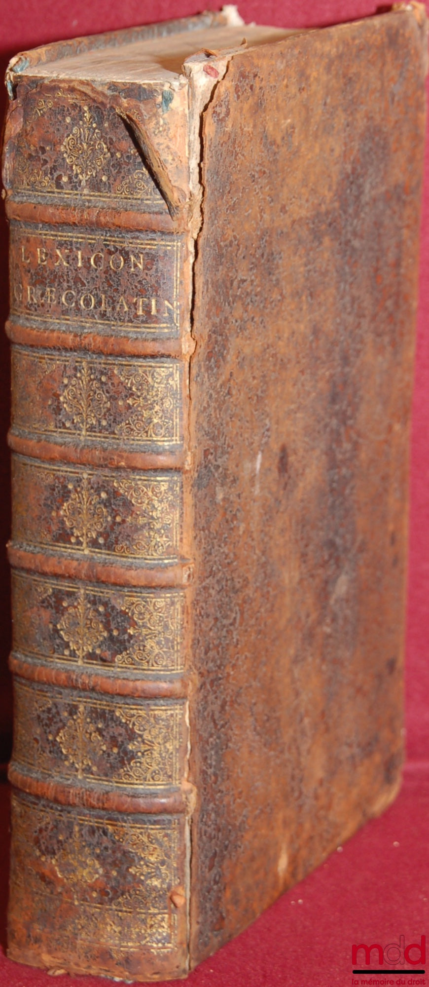 BUDAEI (Gulielmi), [BUDÉ (Guillaume)] – LEXICON GRAECO-LATINUM. SEV THESAURUS LINGUÆ GRÆCÆ POST EOS omnes qui in hoc commentandi genere hactenus excelluerunt, ex ipsius de-mum G. B. manu seripto Lexico, magna cum dictionum tum elocutionum accessione auctu