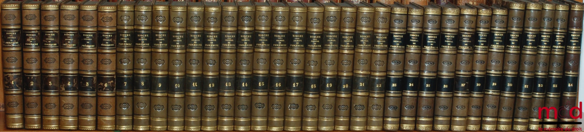 BIOCHE (Charles, Jules, Armand) et alii – JOURNAL DE PROCÉDURE CIVILE ET COMMERCIALE, Recueil mensuel de législation, de jurisprudence et de doctrine. Spécialement destiné à MM. les avoués, agréés, juges de paix, greffiers, huissiers, etc. par M. Bioche e