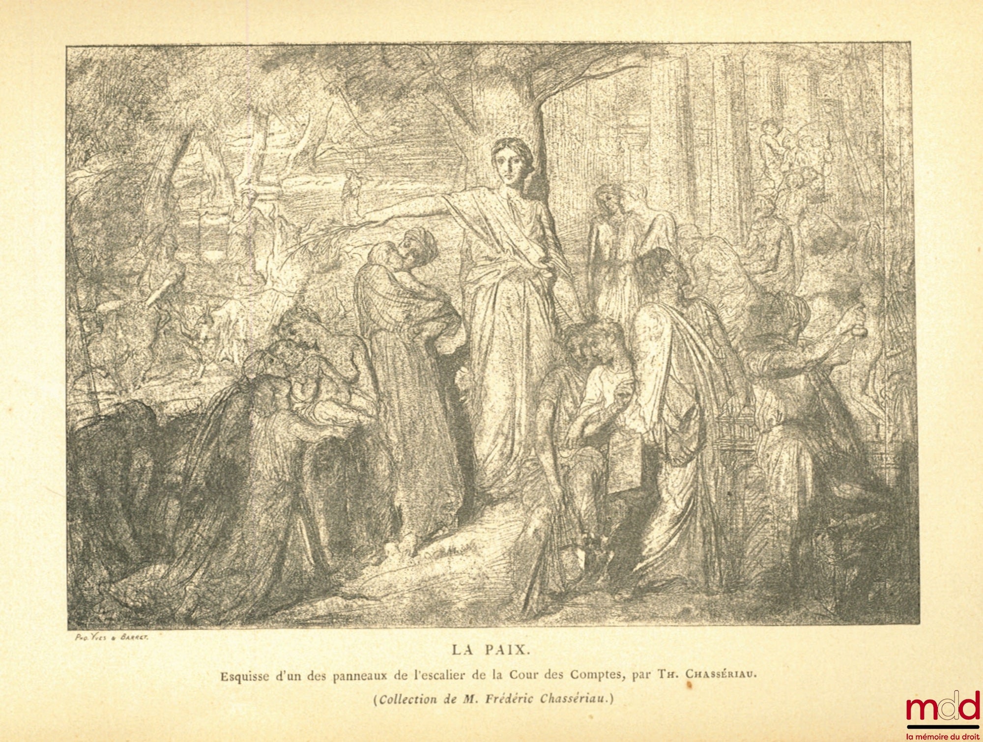 [Conseil d’État - Cour des comptes], VACHON (Marius) – LE PALAIS DU CONSEIL D’ÉTAT ET DE LA COUR DES COMPTES, avec quatre fac-similé et une eau-forte
