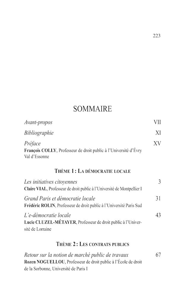 THÉORIE ET PRATIQUE DU DROIT PUBLIC  En hommage à Olivier Févrot   Sous la dir. de Vincent BOUHIER, Norbert FOULQUIER, Frédéric ROLIN  Préface de François COLLY, Propos conclusifs de Olivier GOHIN   Avec le soutien du SERDEAUT (Université Paris I) et du C