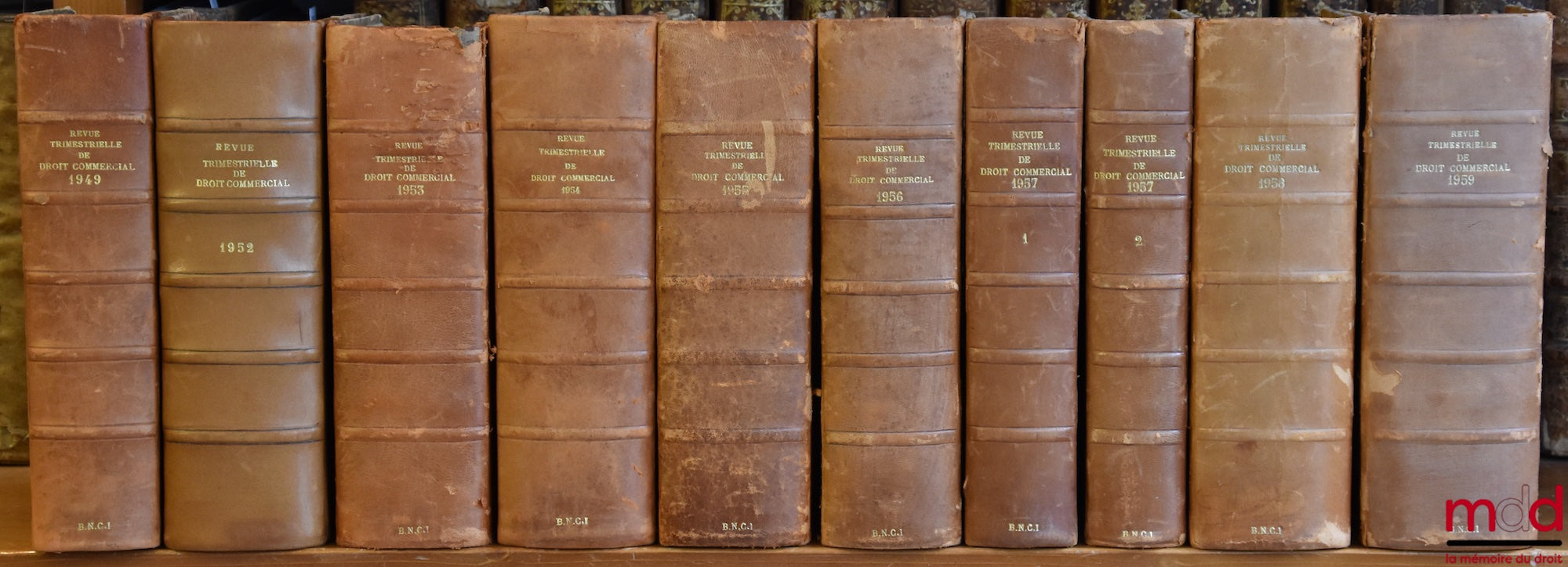 [RTDCom. - J. ESCARRA & R. HOUIN] – REVUE TRIMESTRIELLE DE DROIT COMMERCIAL ET DE DROIT ÉCONOMIQUE fondée par J. Escarra et R. Houin, 1949 puis 1952 à 2004 [complet de 1952 à 2004]