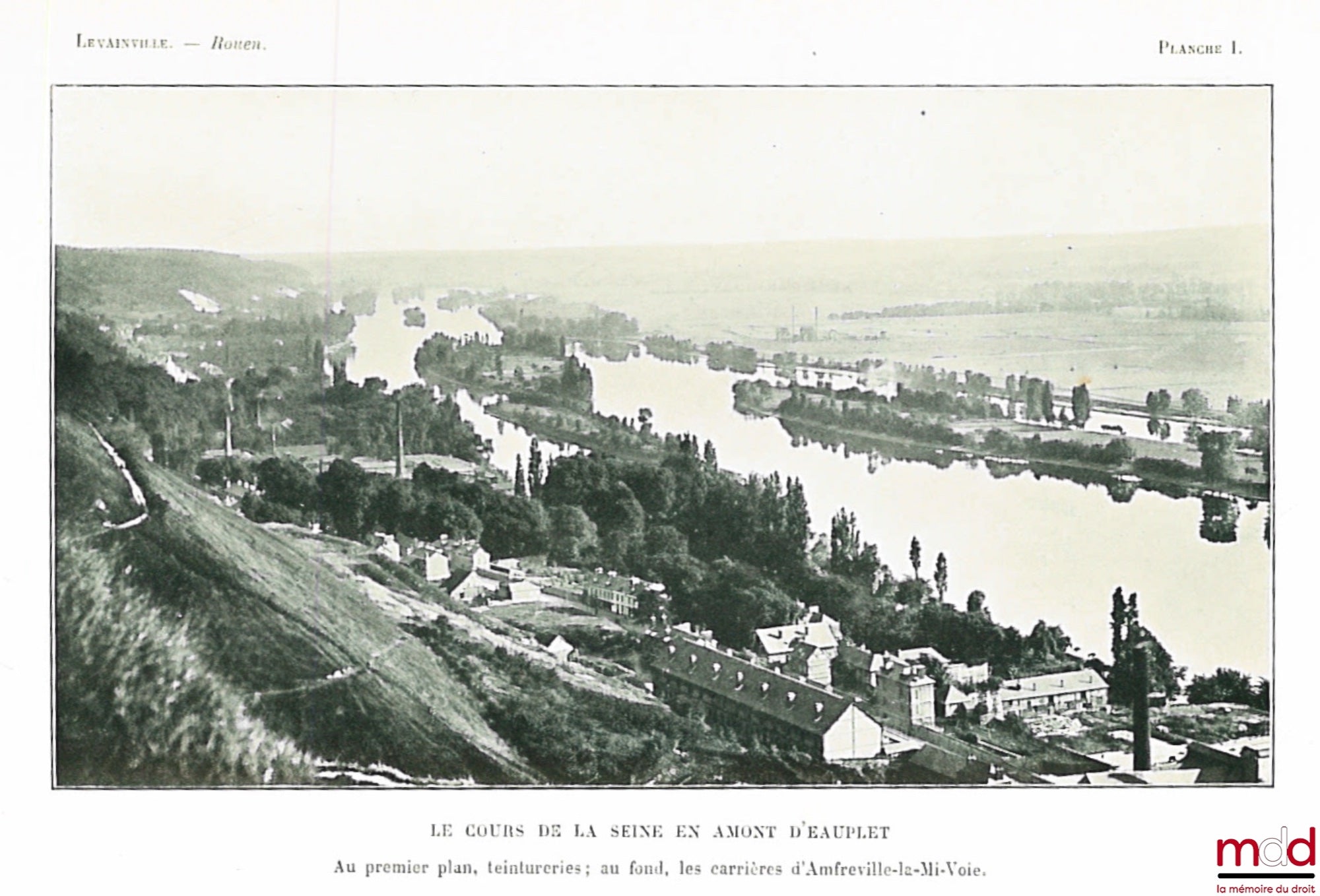 LEVAINVILLE (Jacques) – ROUEN, Study of an urban agglomeration, With 24 figures in the text, 1 map, 1 plan of Rouen, 16 plates of photographic reproductions outside the text