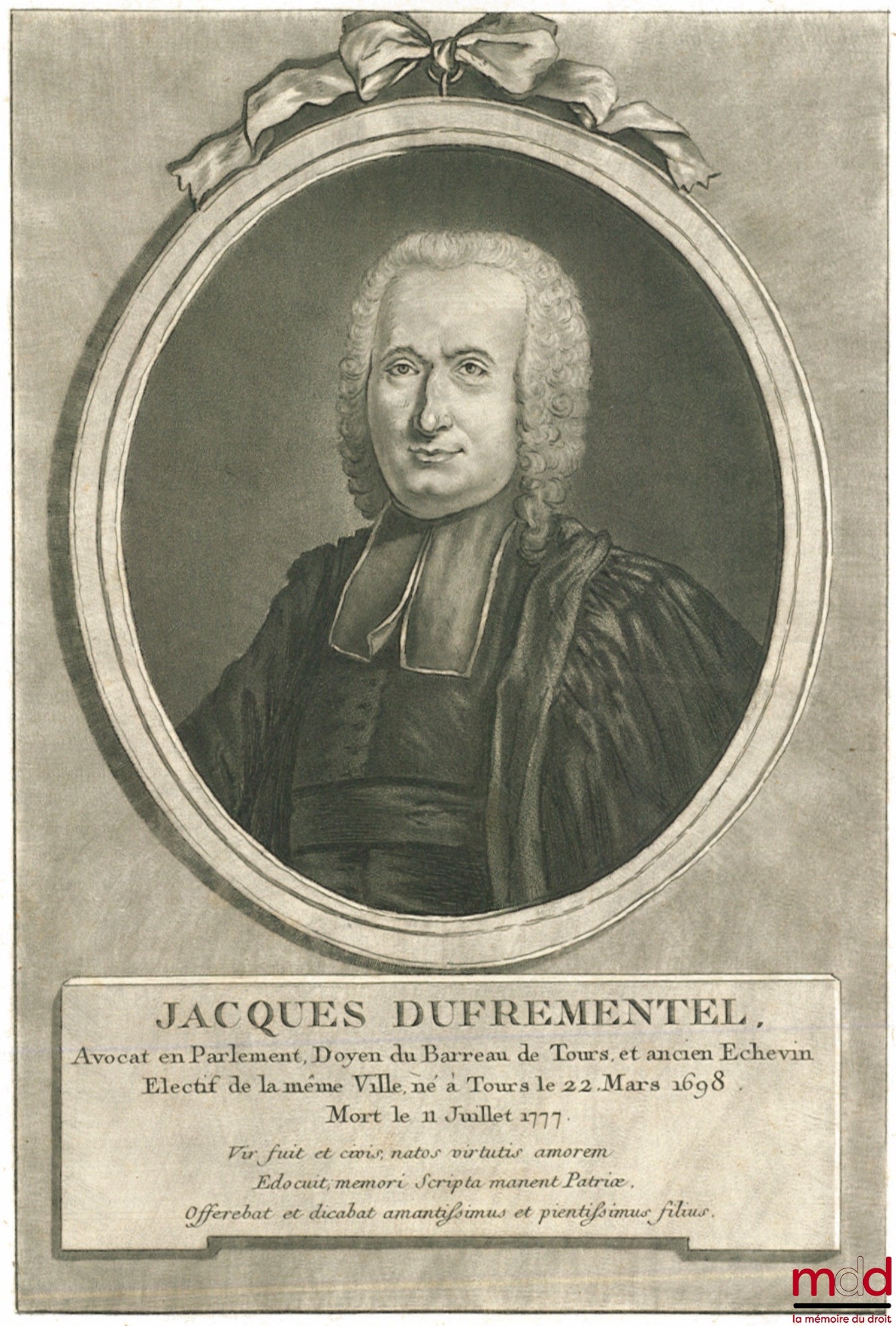 [Coutumes], DUFRÉMENTEL (Jacques) – CONFÉRENCE DE LA RÉDACTION DE LA COUTUME DE TOURAINE EN 1460 ; ET DE SES DEUX RÉFORMATION, EN 1507 & 1559