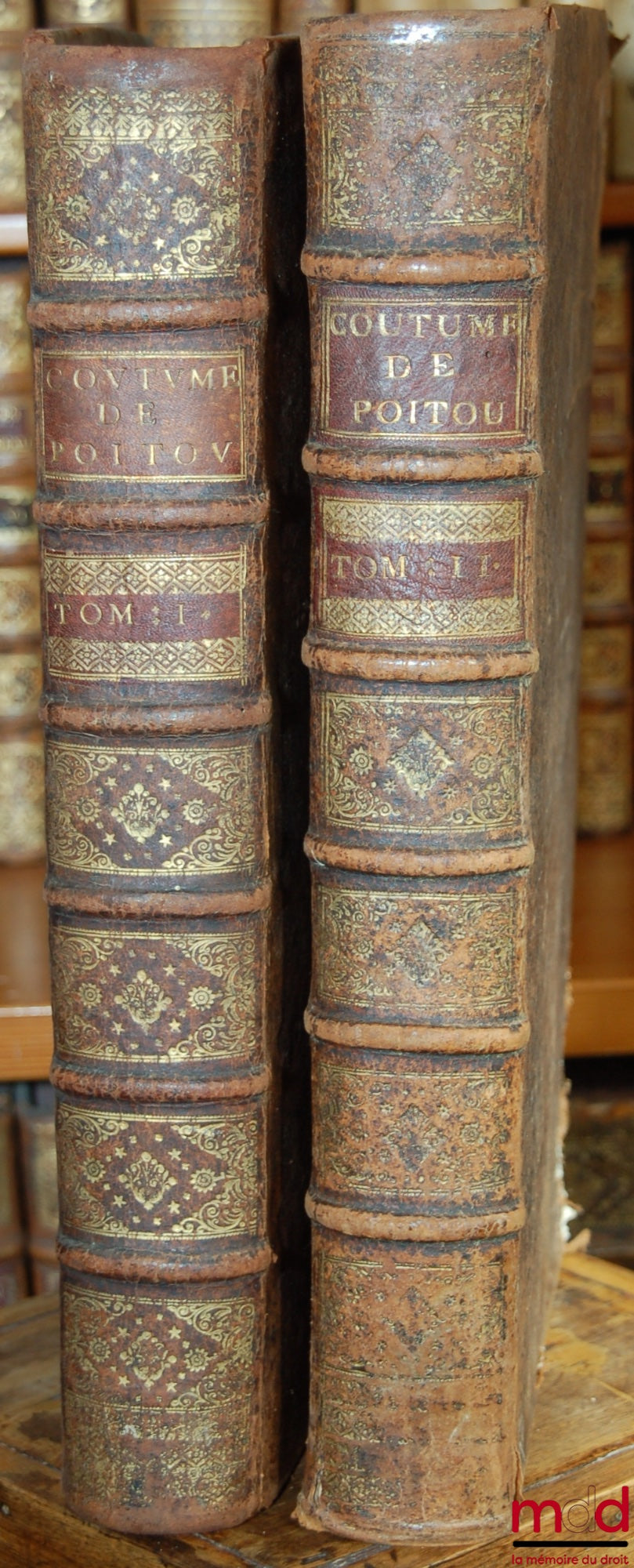 [Coutumes], DUMOULIN (Charles) par BOUCHEUL (Joseph) – COUTUMIER GÉNÉRAL OU CORPS ET COMPILATION DE TOUS LES COMMENTATEURS SUR LA COUTUME DU COMTÉ ET PAYS DE POITOU, AVEC LES CONFÉRENCES DES AUTRES COUTUMES, LES NOTES DE M. CHARLES DUMOULIN, & DE NOUVELLE