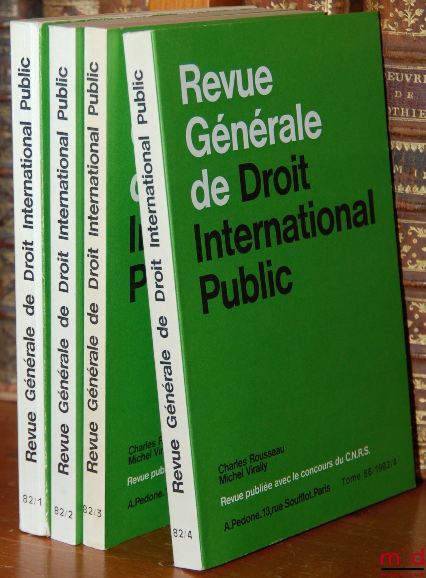 [RGDIP] – REVUE GÉNÉRALE DE DROIT INTERNATIONALE PUBLIC, t. 86, 1982