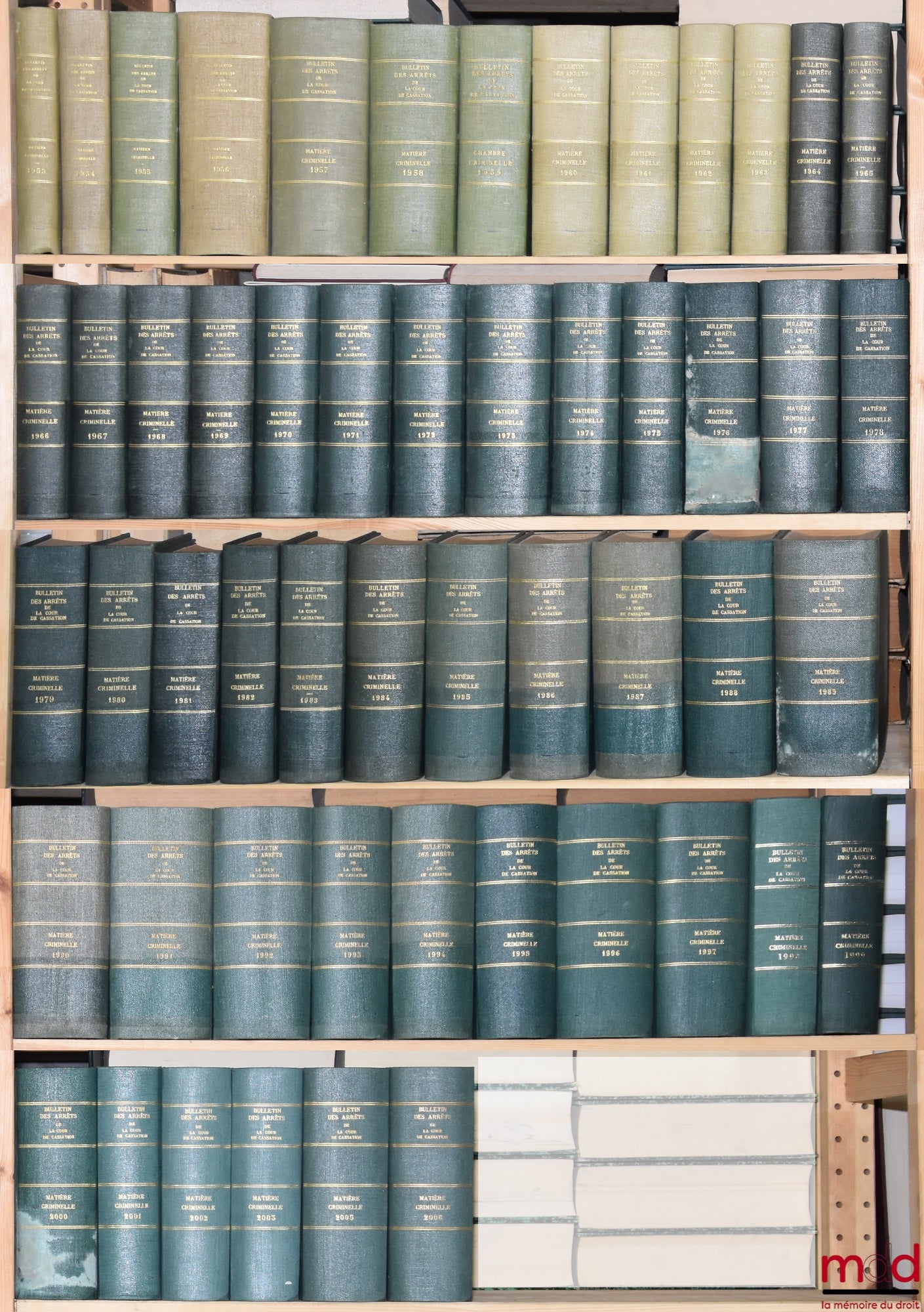 [Bulletin criminel] – BULLETIN DES ARRÊTS DE LA COUR DE CASSATION, Chambre criminelle, 1953 à 2006 [complet]