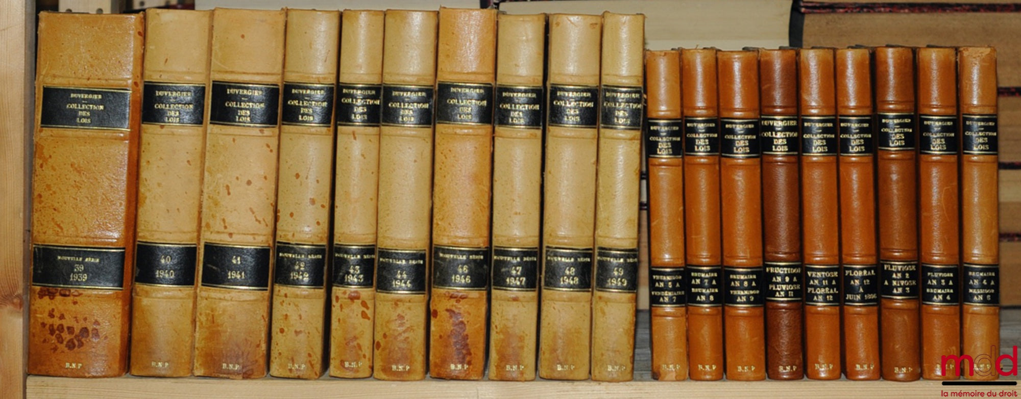 [DUVERGIER (Jean-Baptiste)] – COLLECTION COMPLÈTE DES LOIS, Décrets, Ordonnances, Réglements, AVIS DU CONSEIL-D’ÉTAT, publié sur les éditions officielles du Louvre ; de l’Imprimerie nationale, par Baudouin ; et du Bulletin des Lois ; (De 1788 à 1830 inclu