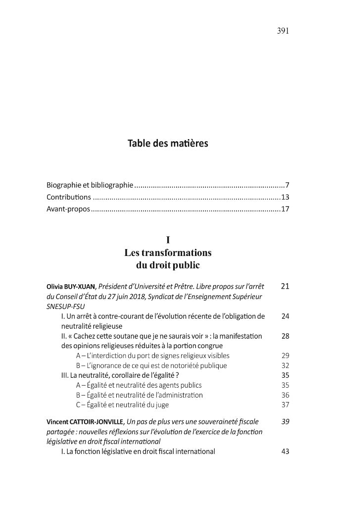 LES TRANSFORMATIONS DU DROIT  Mélanges en l’honneur du Professeur François COLLY   Sous la direction de Vincent BOUHIER et Dimitri HOUTCIEFF  Édition ayant reçu le soutien de l’Université d’Évry Val-d’Essonne, Université Paris-Saclay et du Centre de Reche
