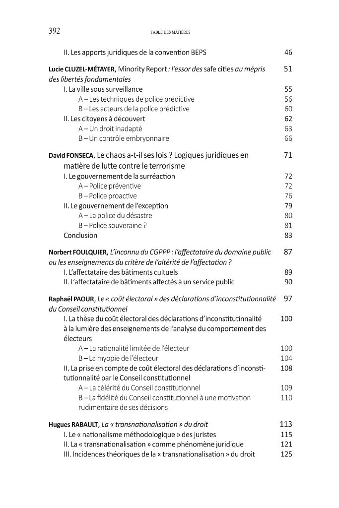 LES TRANSFORMATIONS DU DROIT  Mélanges en l’honneur du Professeur François COLLY   Sous la direction de Vincent BOUHIER et Dimitri HOUTCIEFF  Édition ayant reçu le soutien de l’Université d’Évry Val-d’Essonne, Université Paris-Saclay et du Centre de Reche
