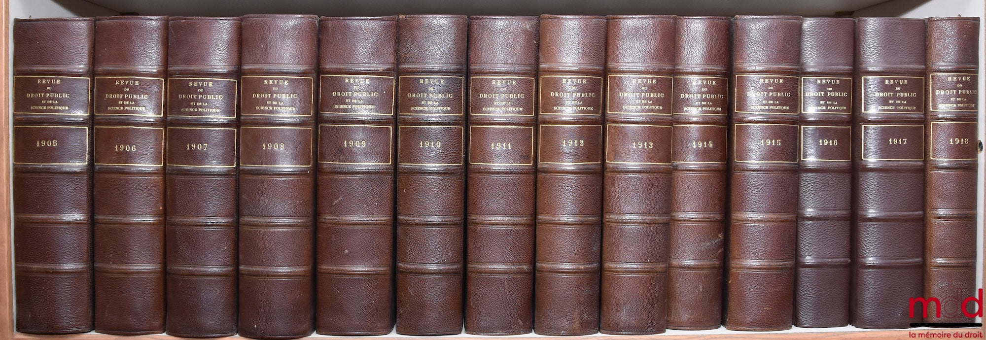[RDP] – REVUE DU DROIT PUBLIC ET DE LA SCIENCE POLITIQUE EN FRANCE ET À L’ÉTRANGER, Ferdinand LARNAUDE (dir.)…, de 1894 [tête de collection] à 1981 [strictement complet]