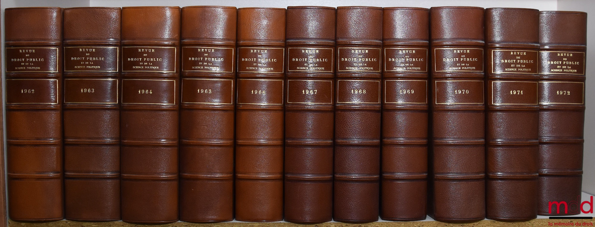 [RDP] – REVUE DU DROIT PUBLIC ET DE LA SCIENCE POLITIQUE EN FRANCE ET À L’ÉTRANGER, Ferdinand LARNAUDE (dir.)…, de 1894 [tête de collection] à 1981 [strictement complet]