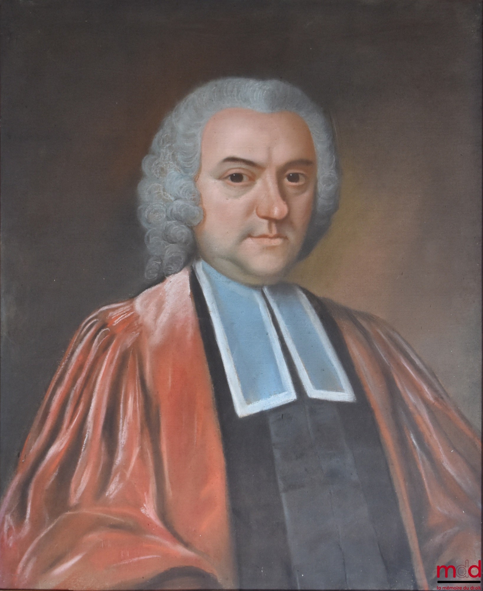 [Magistrat - XVIIIe siècle] – PORTRAIT D’UN MAGISTRAT, École française du XVIIIe siècle, pastel