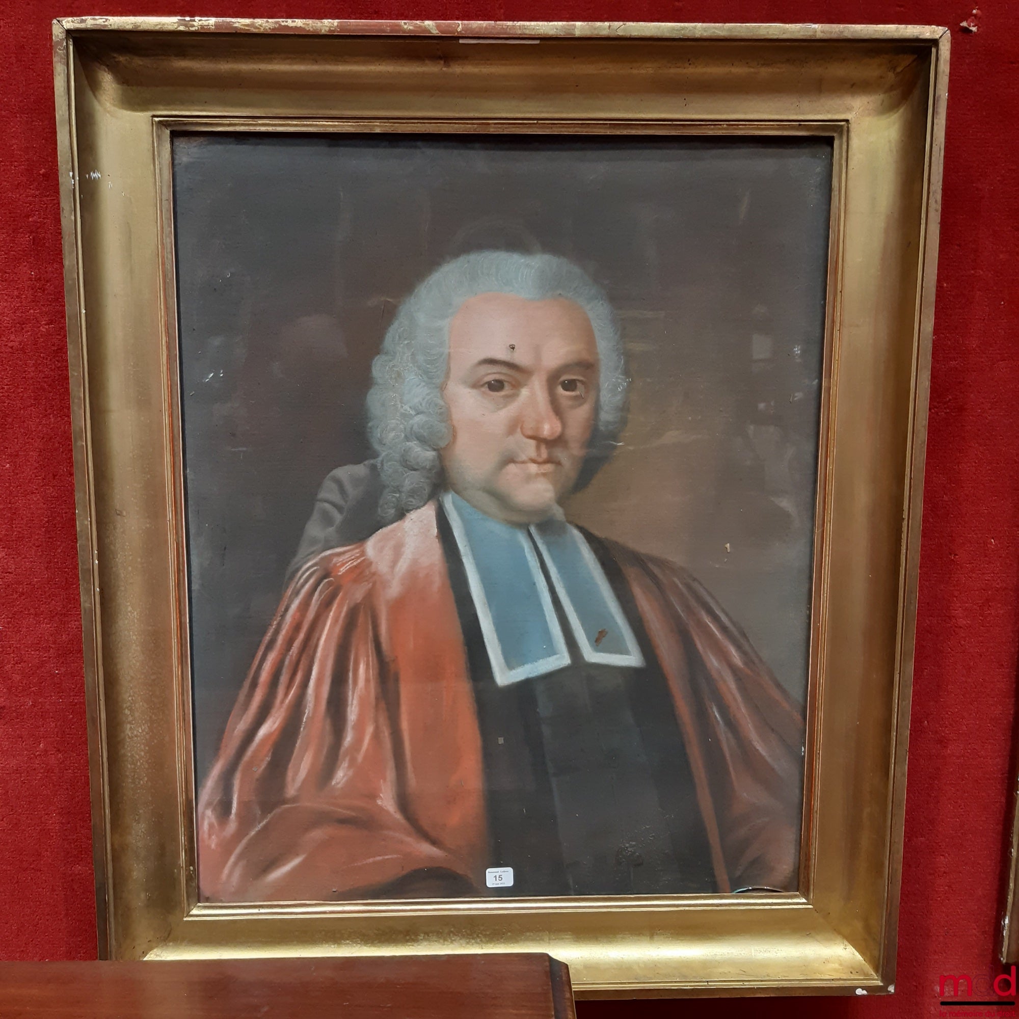 [Magistrat - XVIIIe siècle] – PORTRAIT D’UN MAGISTRAT, École française du XVIIIe siècle, pastel