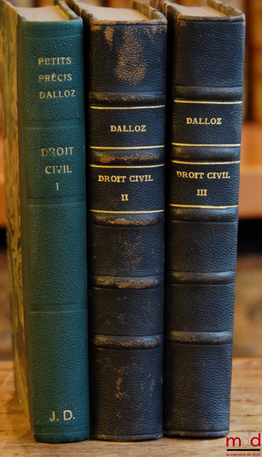 PRÉCIS DE DROIT CIVIL, t. I : 5e éd. ; t. II : 3e éd. ; t. III : 2e éd., Coll. Petits Précis Dalloz