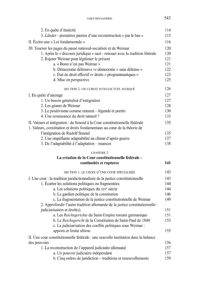 GAILLET (Aurore ) – LA COUR CONSTITUTIONNELLE FÉDÉRALE ALLEMANDE,  Reconstruire une démocratie par le droit (1945-1961)   Préfaces de Dieter GRIMM et Michael STOLLEIS