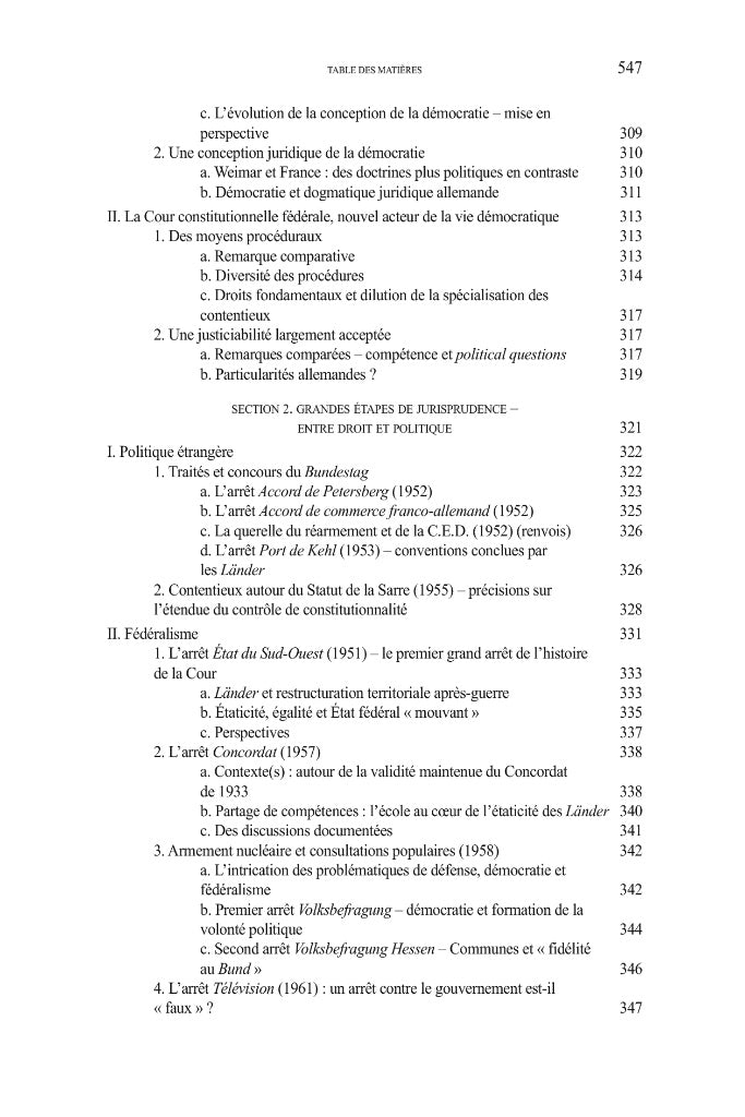 GAILLET (Aurore ) – LA COUR CONSTITUTIONNELLE FÉDÉRALE ALLEMANDE,  Reconstruire une démocratie par le droit (1945-1961)   Préfaces de Dieter GRIMM et Michael STOLLEIS