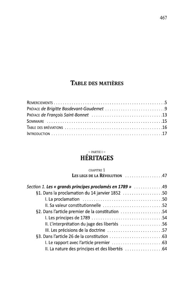 HABERT (Benoît) – LA GARANTIE DES LIBERTÉS (1852-1870)   Préfaces de Brigitte BASDEVANT-GAUDEMET et François SAINT-BONNET