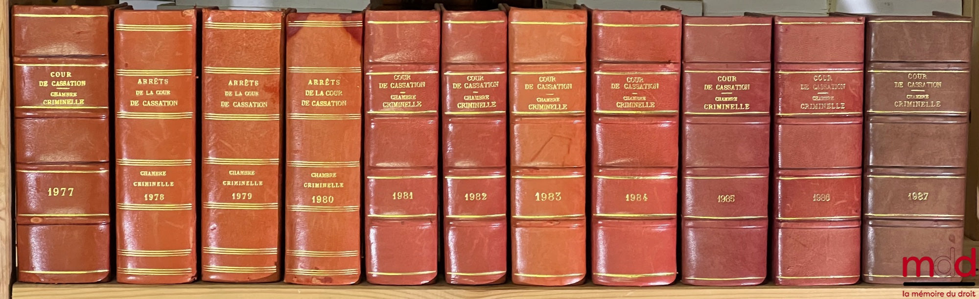 [Bulletin criminel] – BULLETIN DES ARRÊTS DE LA COUR DE CASSATION, Chambre criminelle, de 1955 à 1991 ; TABLE ANALYTIQUE VICENNALE 1930-1949 (1 vol.) ; TABLE DÉCENNALES (1950-1959) (2 vol.)