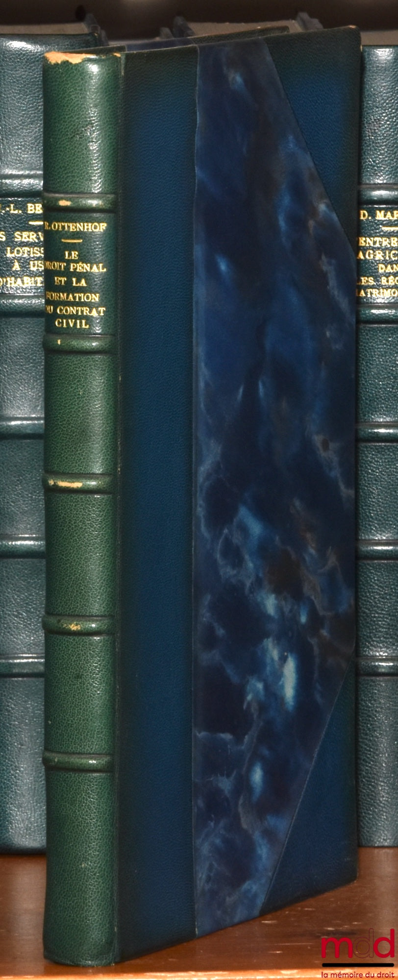 OTTENHOF (Reynald) – LE DROIT PÉNAL ET LA FORMATION DU CONTRAT CIVIL, Bibl. de droit privé, t. CX