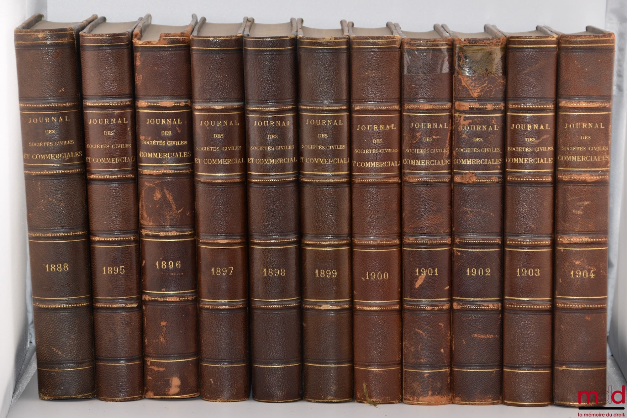 [Journal des Sociétés / Revue des Sociétés] – JOURNAL DES SOCIÉTÉS CIVILES ET COMMERCIALES FRANÇAISES ET ÉTRANGÈRES, Revue de Jurisprudence, de Doctrine & de législation, de 1880 [Première année] à 1888, de 1895 à 1904